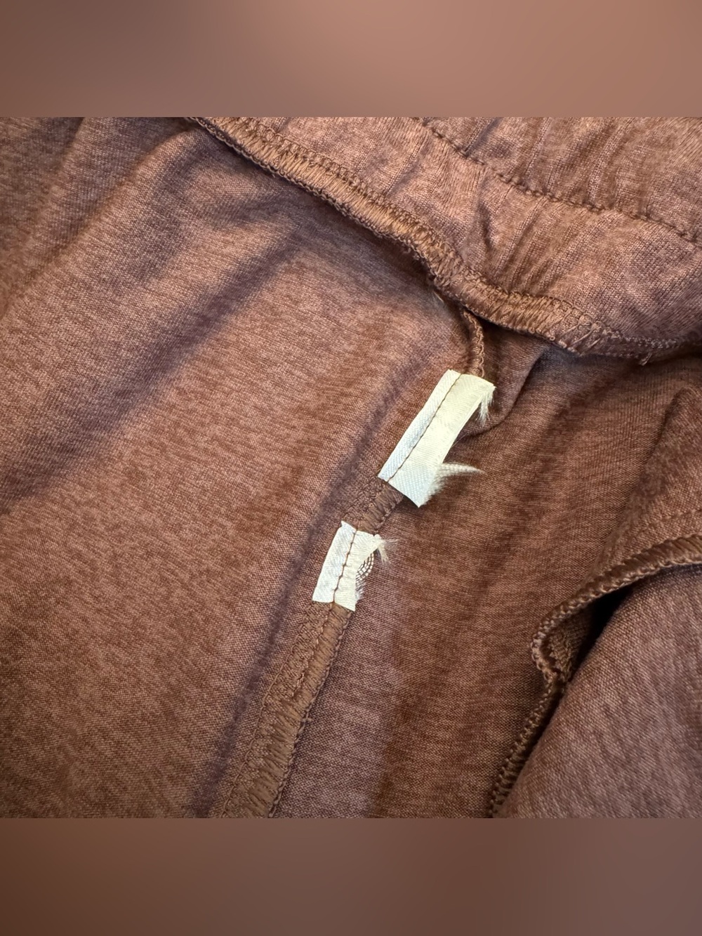Vuori Womens XL Halo Essential Wide Leg Drawstring Lounge Pants - Heather Brown - Picture 12 of 14